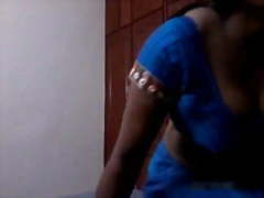 Andhra Aunty blowjob and saree strip