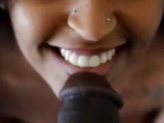Big tits Indian girl gives the best blowjob