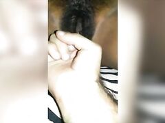 BF teasing tamil gf hairy dry cunt with clear audio